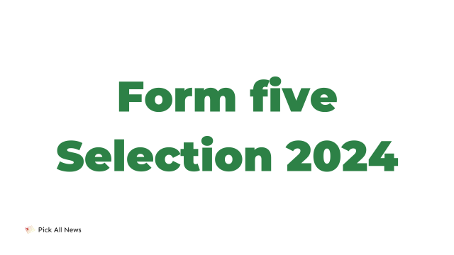 Form five Selection 2024
