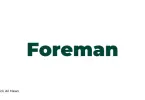 Job Description for a Foreman