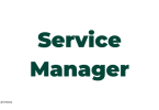 Job Description for a Service Manager