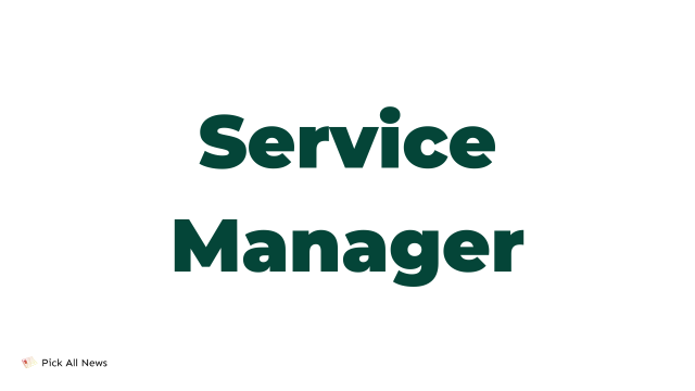 Job Description for a Service Manager