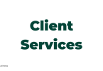 Jobs Description for Client Services