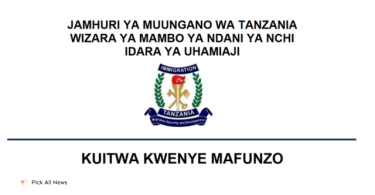 Kuitwa kwenye Mafunzo Uhamiaji Immigration Call for Training 2024 Check Out