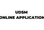 UDSM Online Application for 2024/2025 Academic Entry