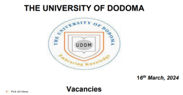 Various Job Opportunities at UDOM