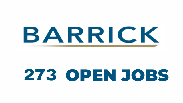 273 Vacancies Open at Barrick