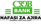 CRDB Bank PLC Tanzania Hiring Manager; ESG/Sustainability Strategy