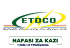 ETDCO Tanzania Hiring Planning & Quality Assurance