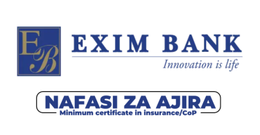 Exim Bank Tanzania Hiring Assistant Manager Insurance Premium Finance