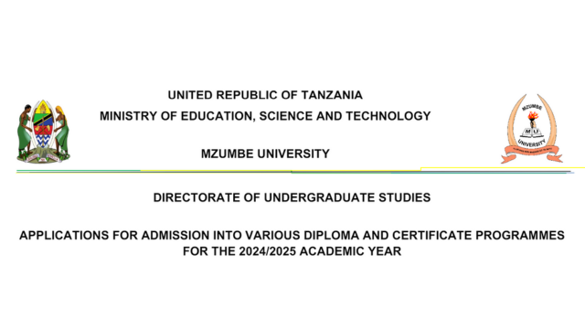 Mzumbe University 2024 Application Out; Apply For Diploma & Certificate Courses