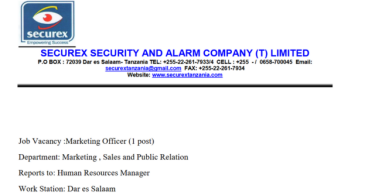 Securex Security and Alarm Company Hiring Marketing Officer