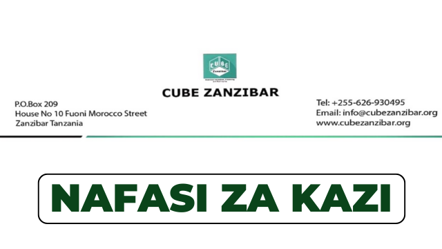 CUBE Zanzibar Hiring Resource Mobilization Manager