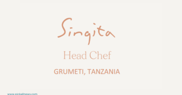 Singita Grumeti Hiring Head Chef in Tanzania